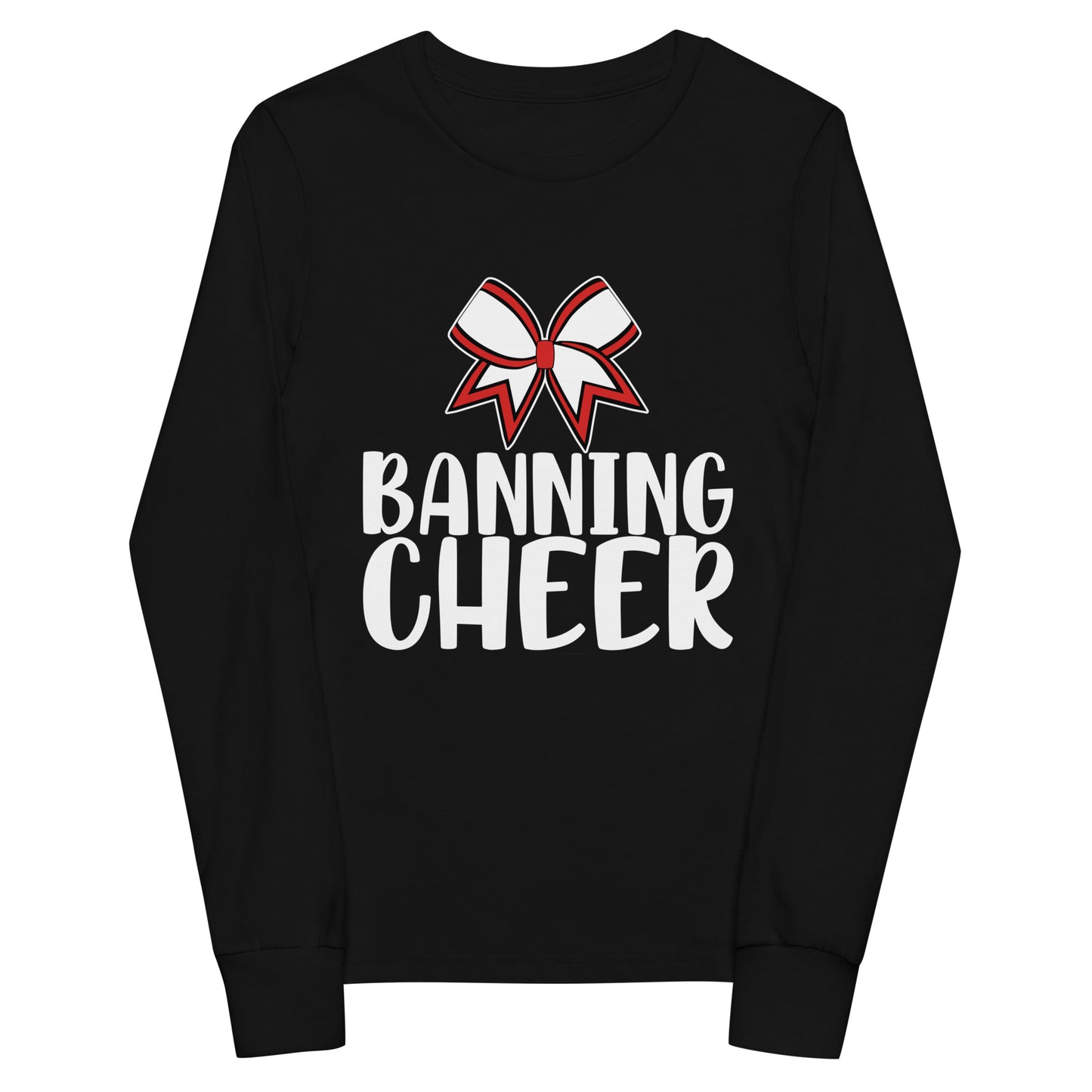 Performance | Youth Long Sleeve T-Shirt | BHS Coed Cheer | Banning Cheer Logo