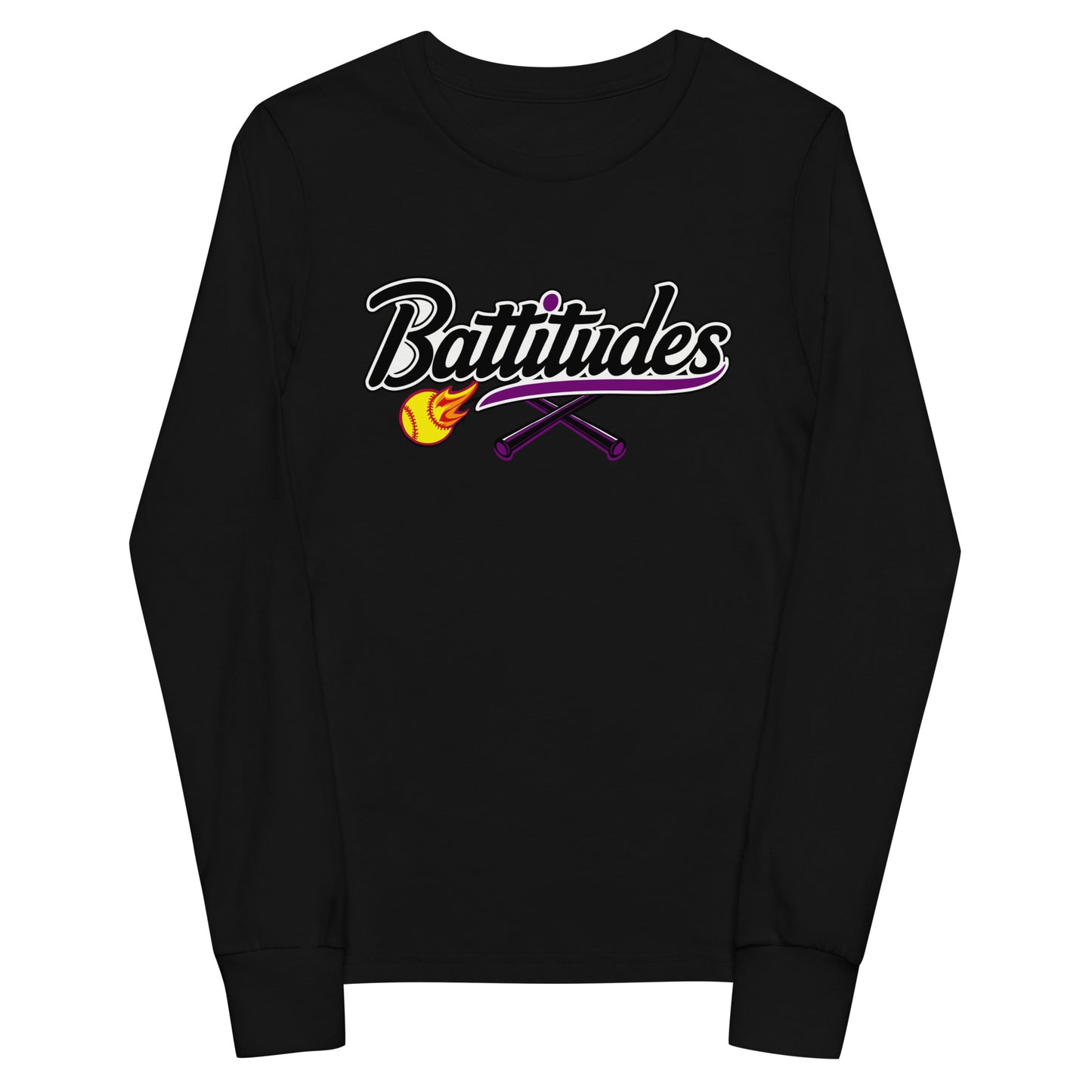 Performance | Youth Long Sleeve T-Shirt | Battitudes | Crest Logo