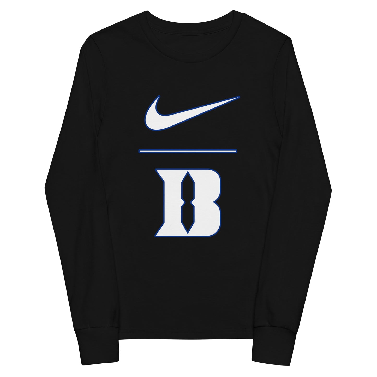 Performance | Youth Long Sleeve T-Shirt | Blueblacks Football Club | Vanguard Logo