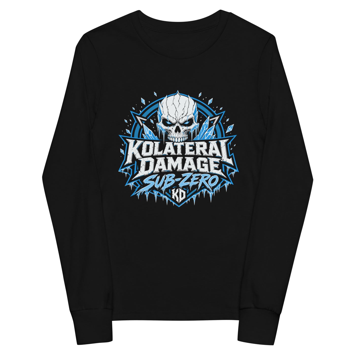 Performance | Youth Long Sleeve T-Shirt | Kolateral Damage E-Sports | Shield Logo