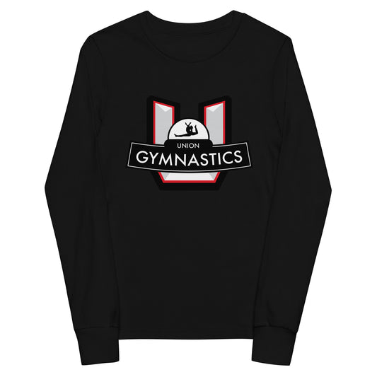 Performance | Youth Long Sleeve T-Shirt | Union Gymnastics | Crest Logo