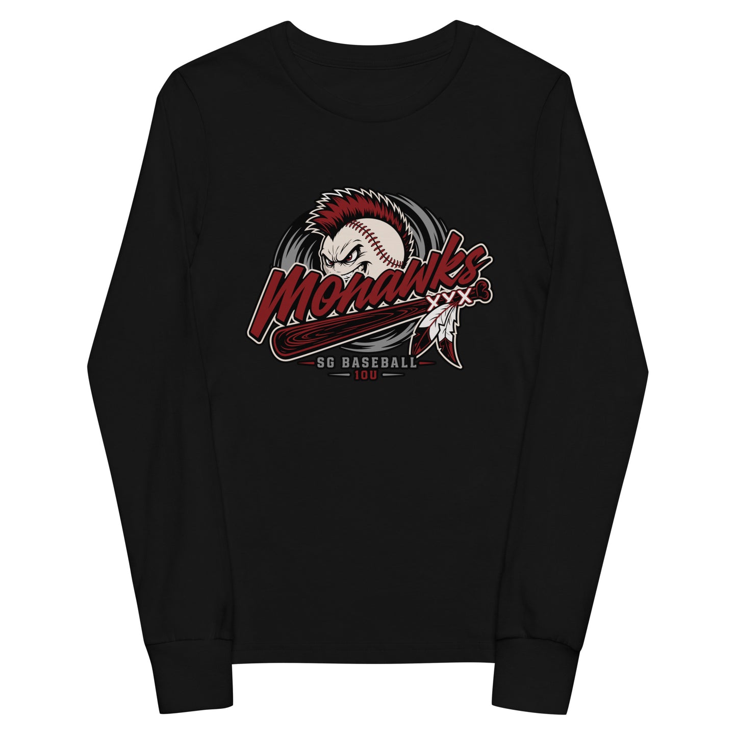 Performance | Youth Long Sleeve T-Shirt | Mohawks | Valor Logo