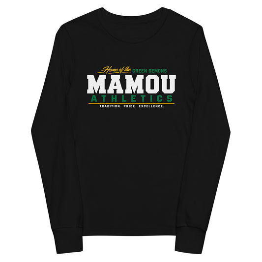 Performance | Youth Long Sleeve T-Shirt | Mamou High School | Modern Script Logo