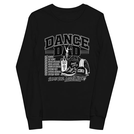 Performance | Youth Long Sleeve T-Shirt | Dance Life | Dad Crest Logo