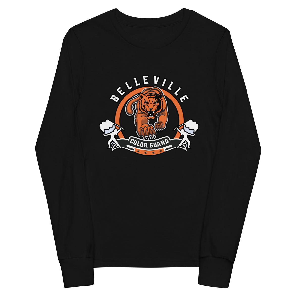 Performance | Youth Long Sleeve T-Shirt | Belleville Community Guard Programs | Vanguard Logo