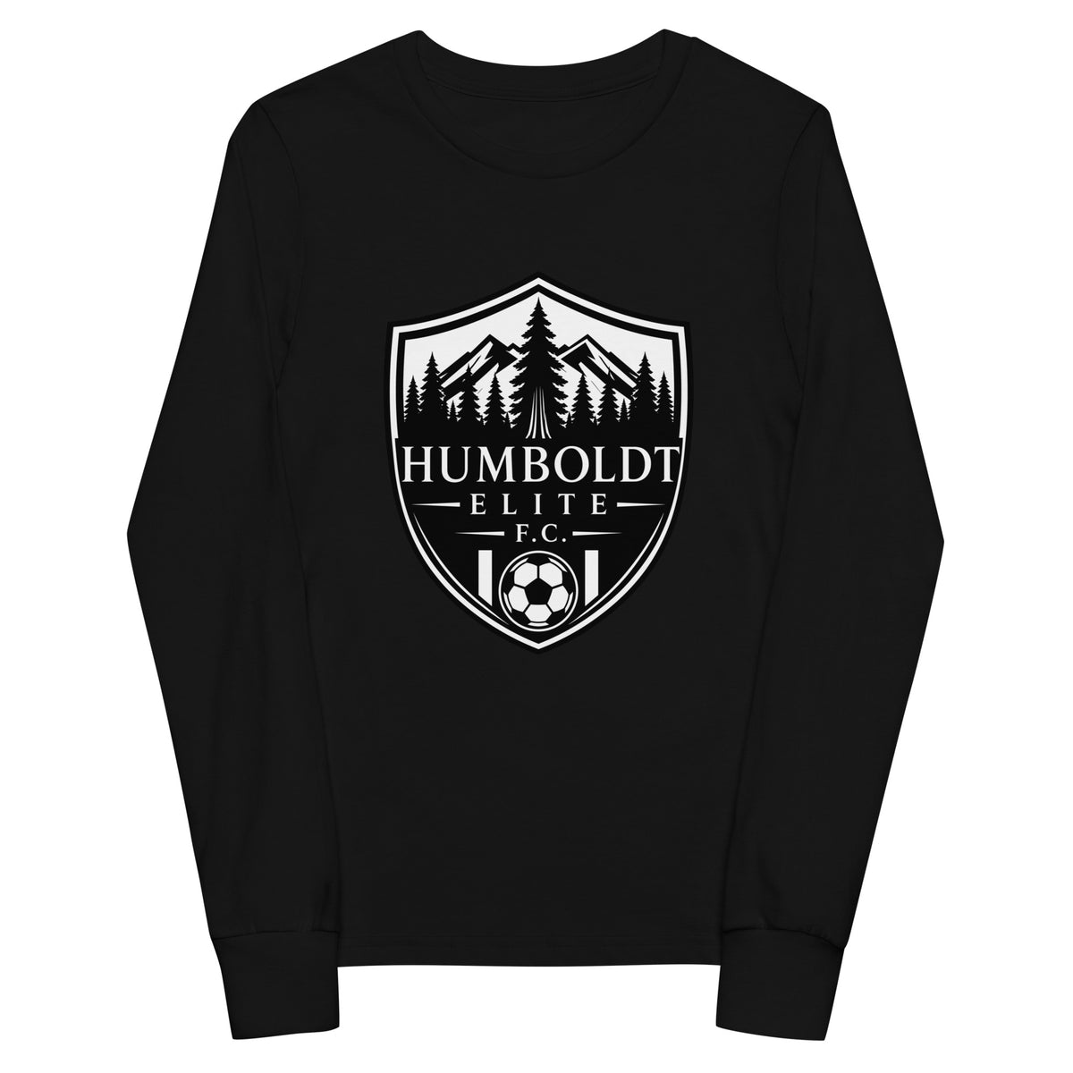 Performance | Youth Long Sleeve T-Shirt | Humboldt Elite FC | Emblem Logo