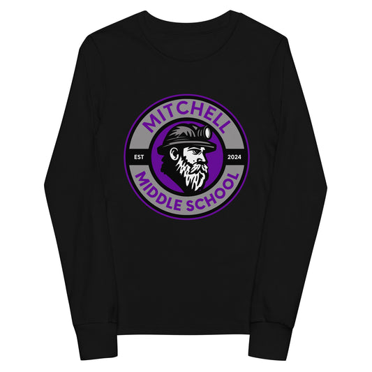 Performance | Youth Long Sleeve T-Shirt | Mitchell Middle School Softball | Badge Logo