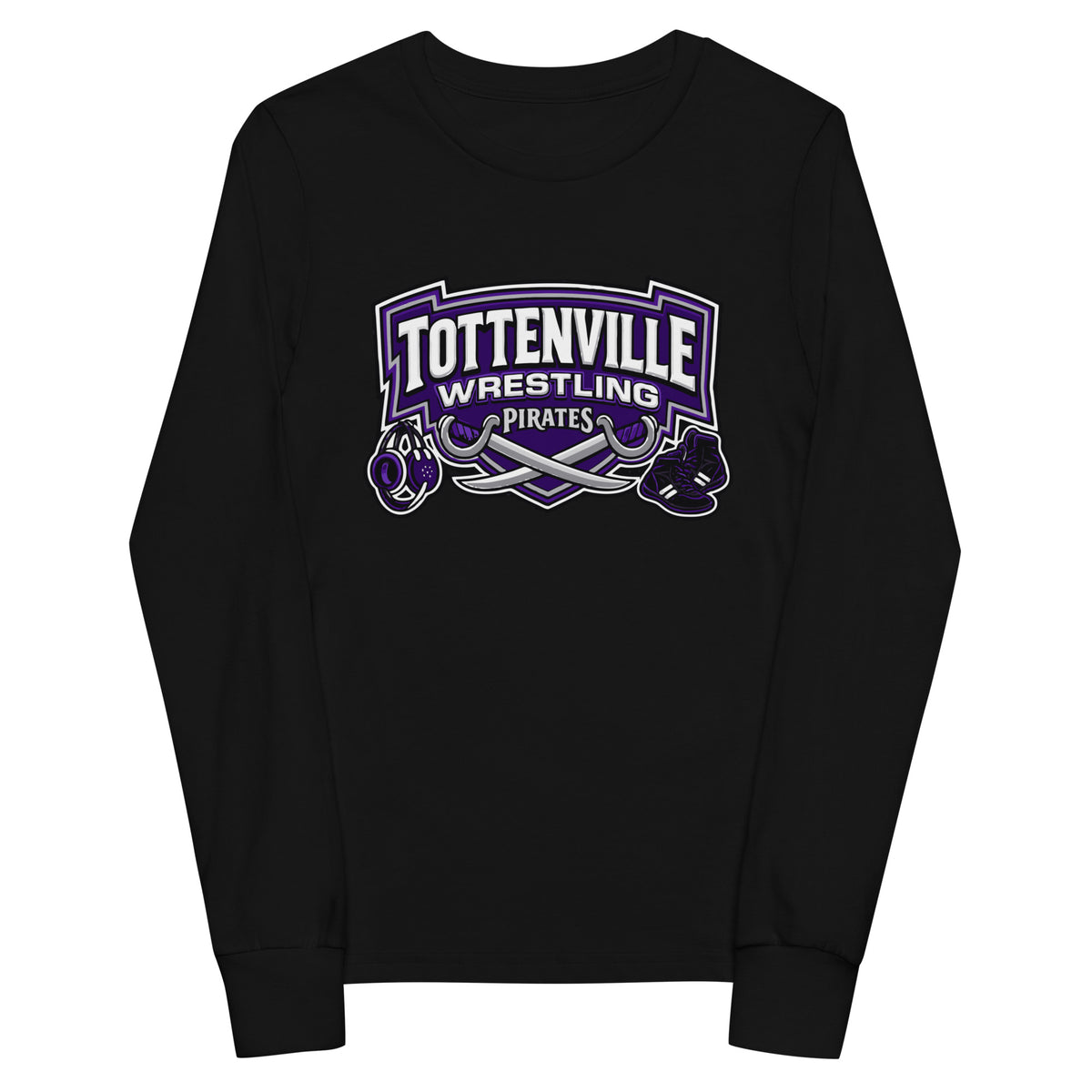 Performance | Youth Long Sleeve T-Shirt | Tottenville wrestling club | Vanguard Logo