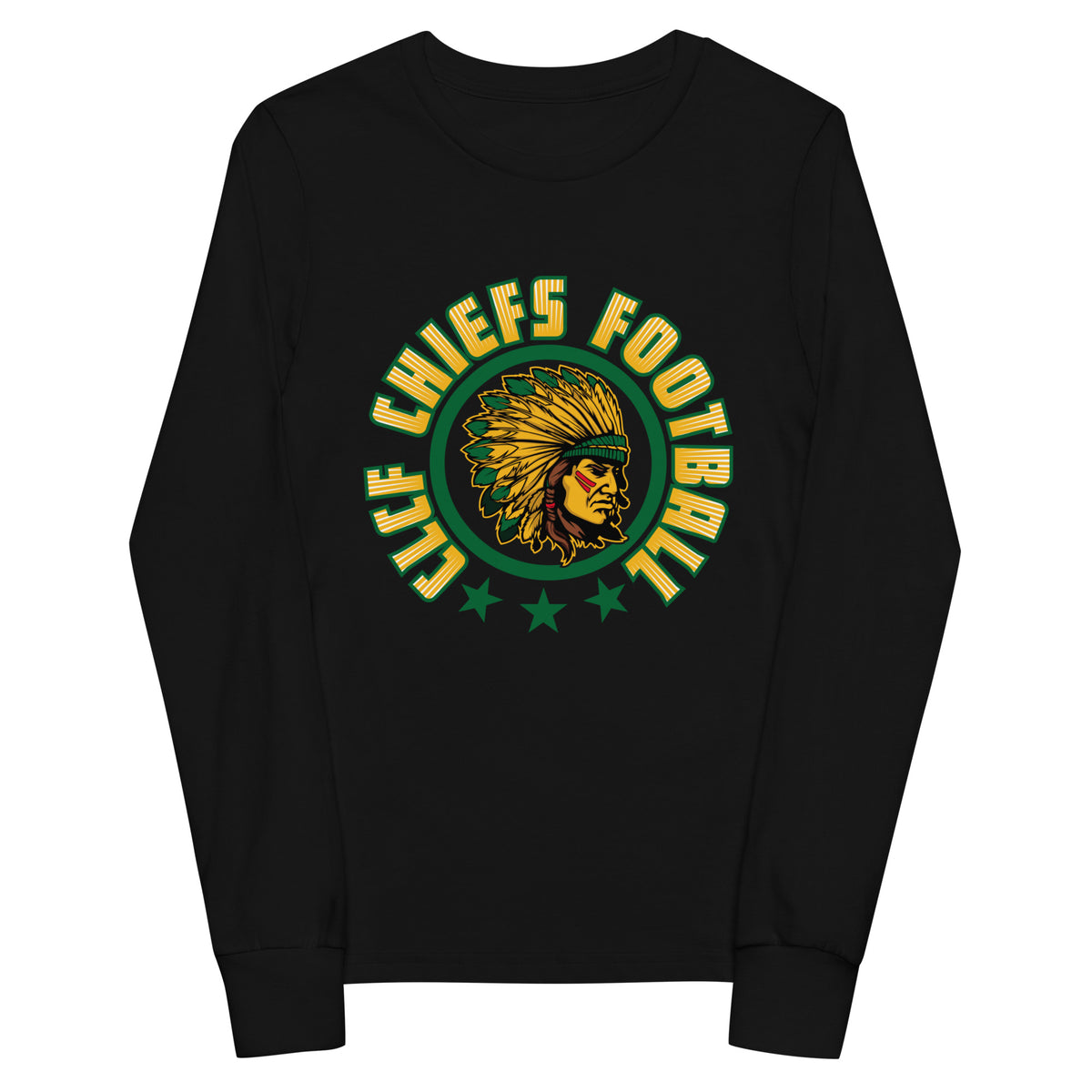 Performance | Youth Long Sleeve T-Shirt | CLCF Chiefs | Emblem Logo