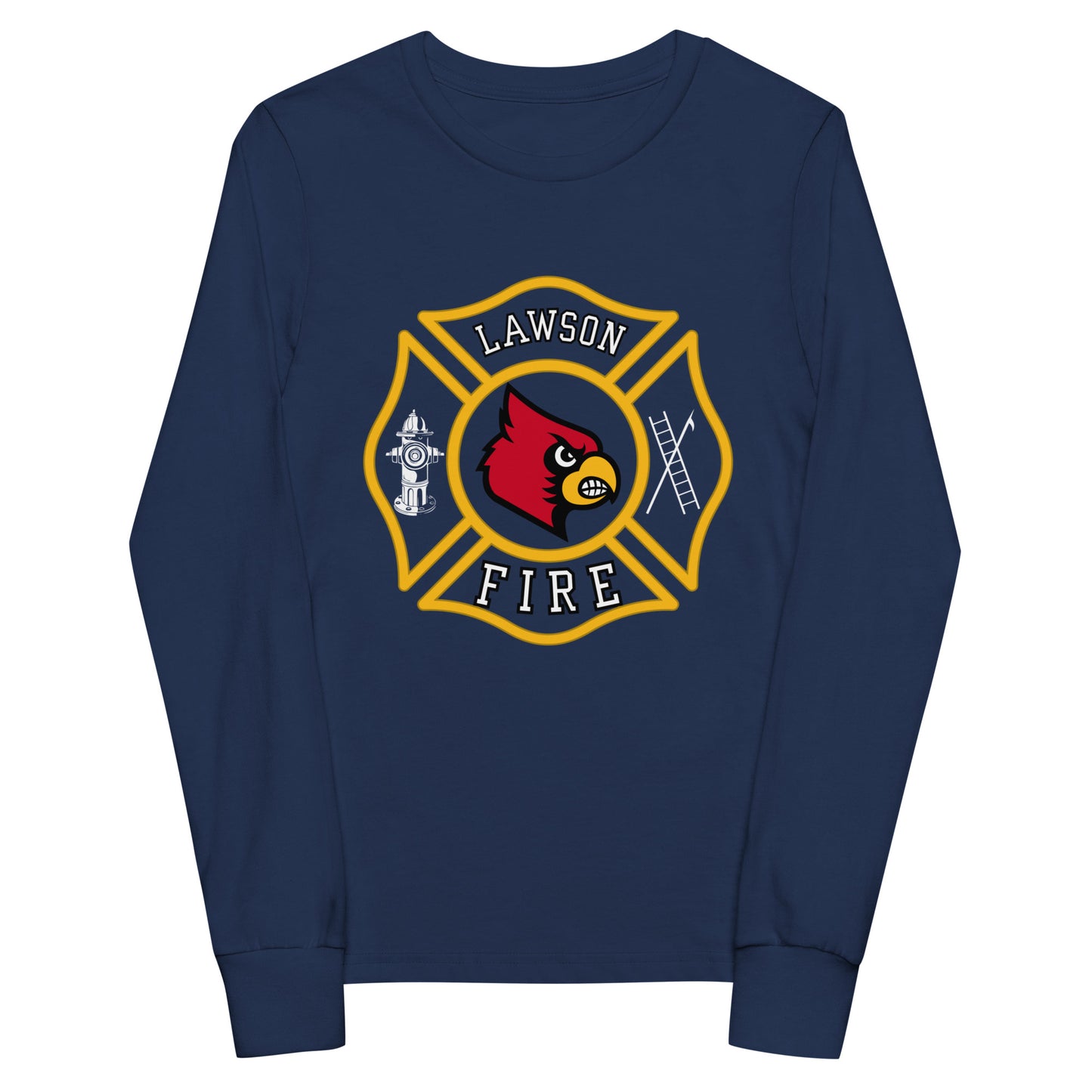 Performance | Youth Long Sleeve T-Shirt | Lawson Fire Department | Crest Logo