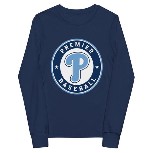 Performance | Youth Long Sleeve T-Shirt | Premier Baseball | Badge Logo