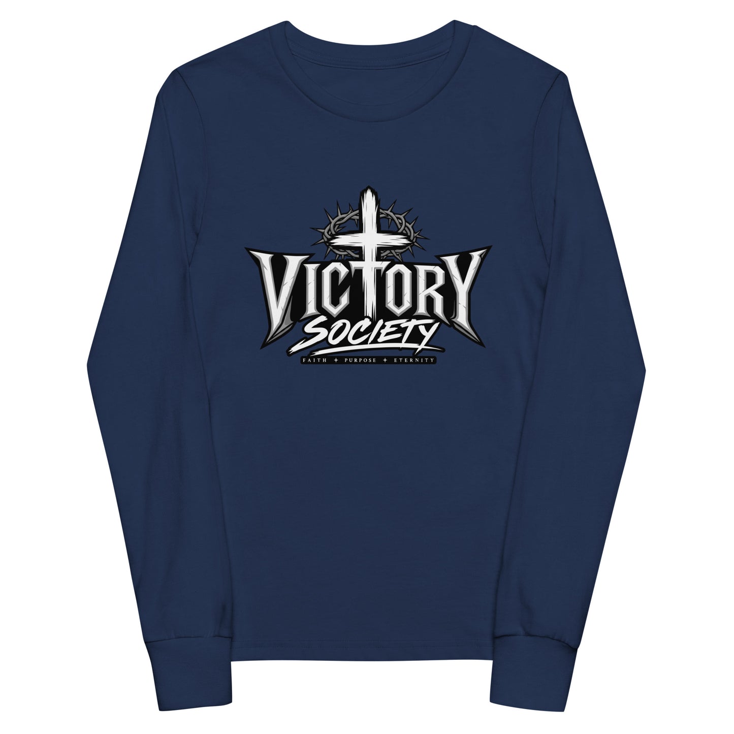 Performance | Youth Long Sleeve T-Shirt | Victory Society | Valor Heritage Alliance Logo