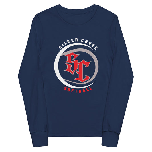 Performance | Youth Long Sleeve T-Shirt | Silver Creek 12U Schreiber | Crest Logo