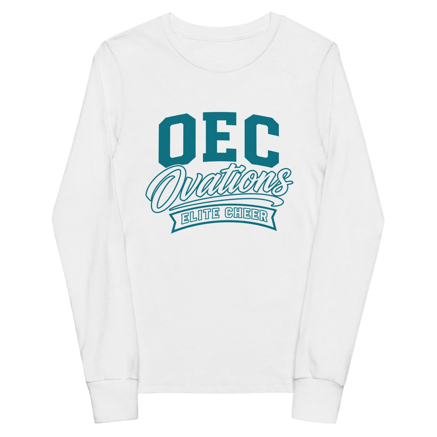 Performance | Youth Long Sleeve T-Shirt | Ovations Elite Cheer | Emblem Logo