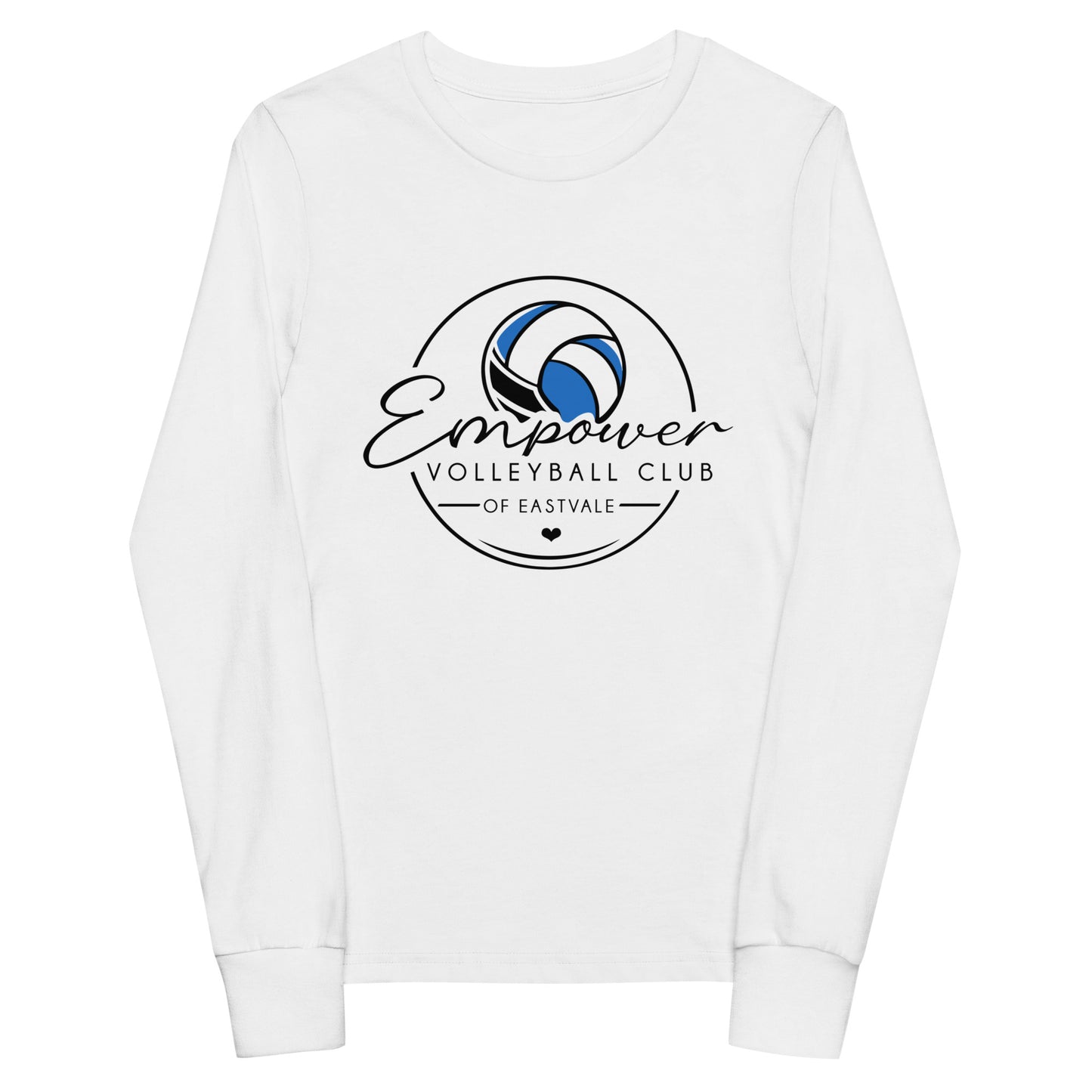 Performance | Youth Long Sleeve T-Shirt | Empower Volleyball Club | Icon Logo