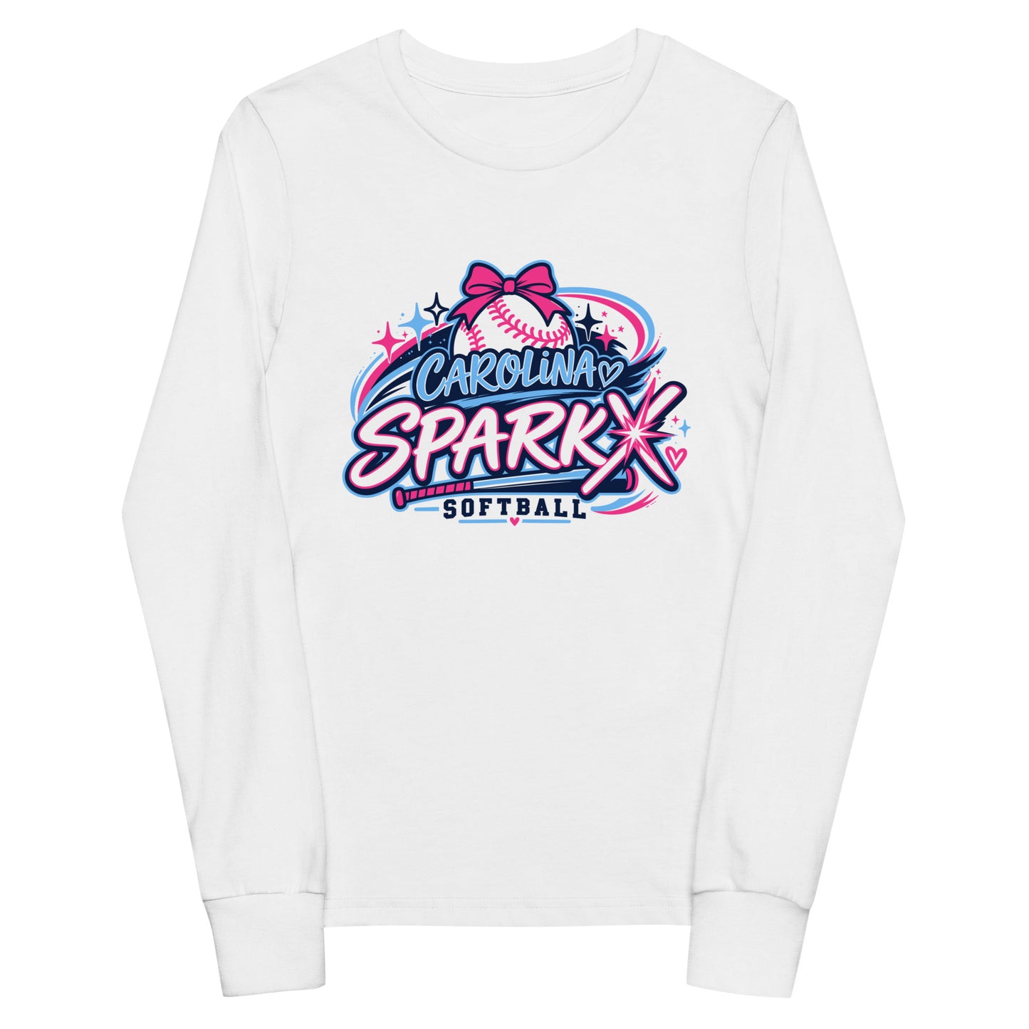 Performance | Youth Long Sleeve T-Shirt | Carolina Sparkx | Crest Logo