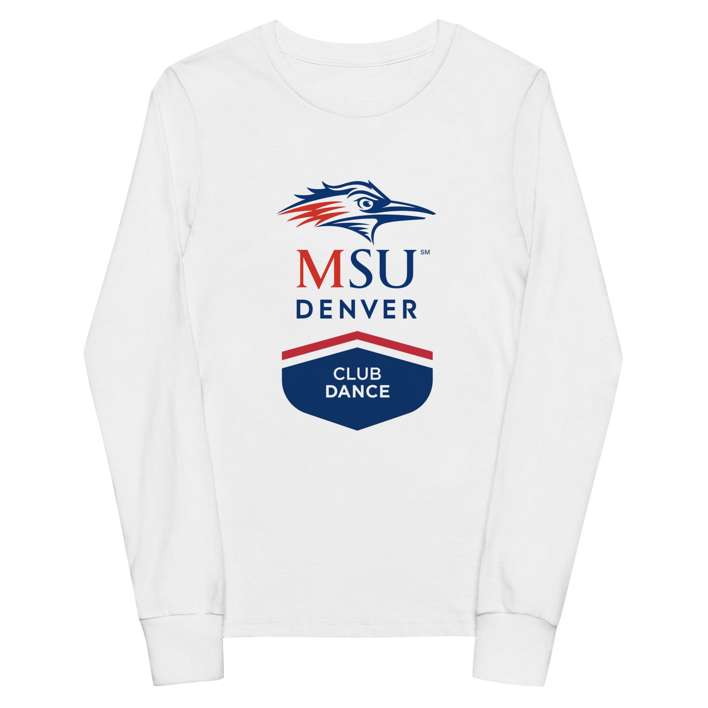 Performance | Youth Long Sleeve T-Shirt | MSU Denver Dance Team | Apex Logo