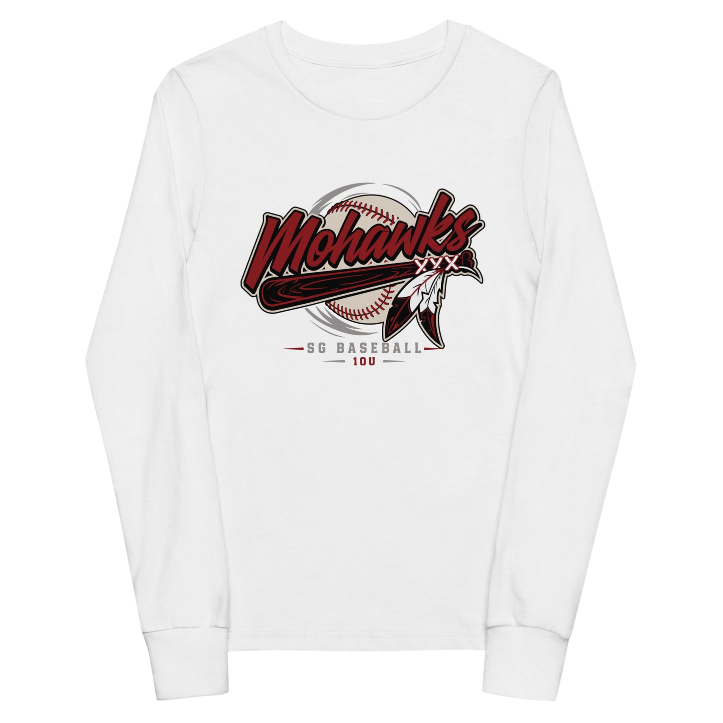 Performance | Youth Long Sleeve T-Shirt | Mohawks | Vanguard Logo