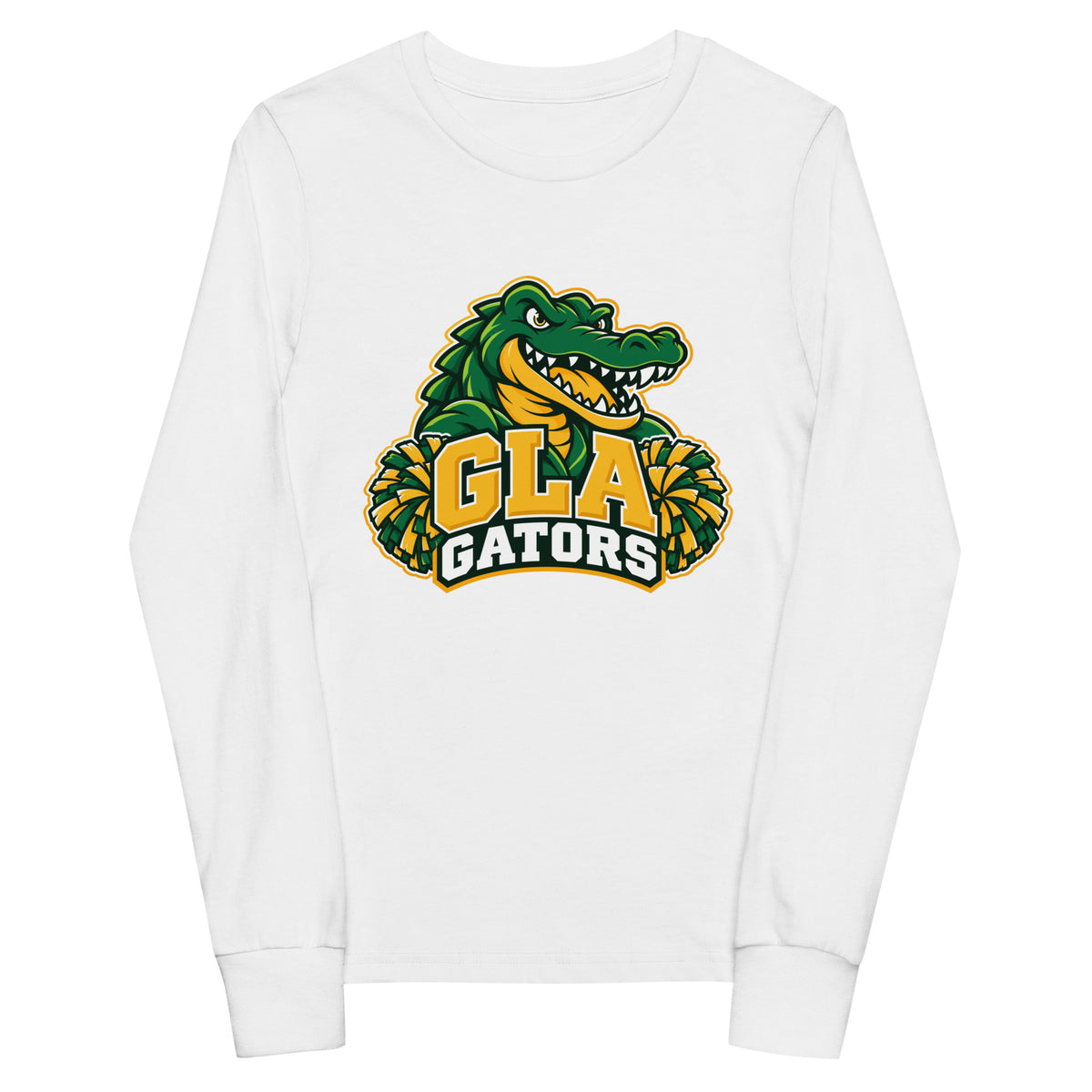 Performance | Youth Long Sleeve T-Shirt | GLA Gators Cheer Team | Apex Gators Elite Logo