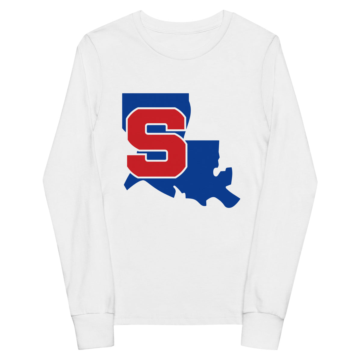 Performance | Youth Long Sleeve T-Shirt | Louisiana Slam Baseball | Crest Logo