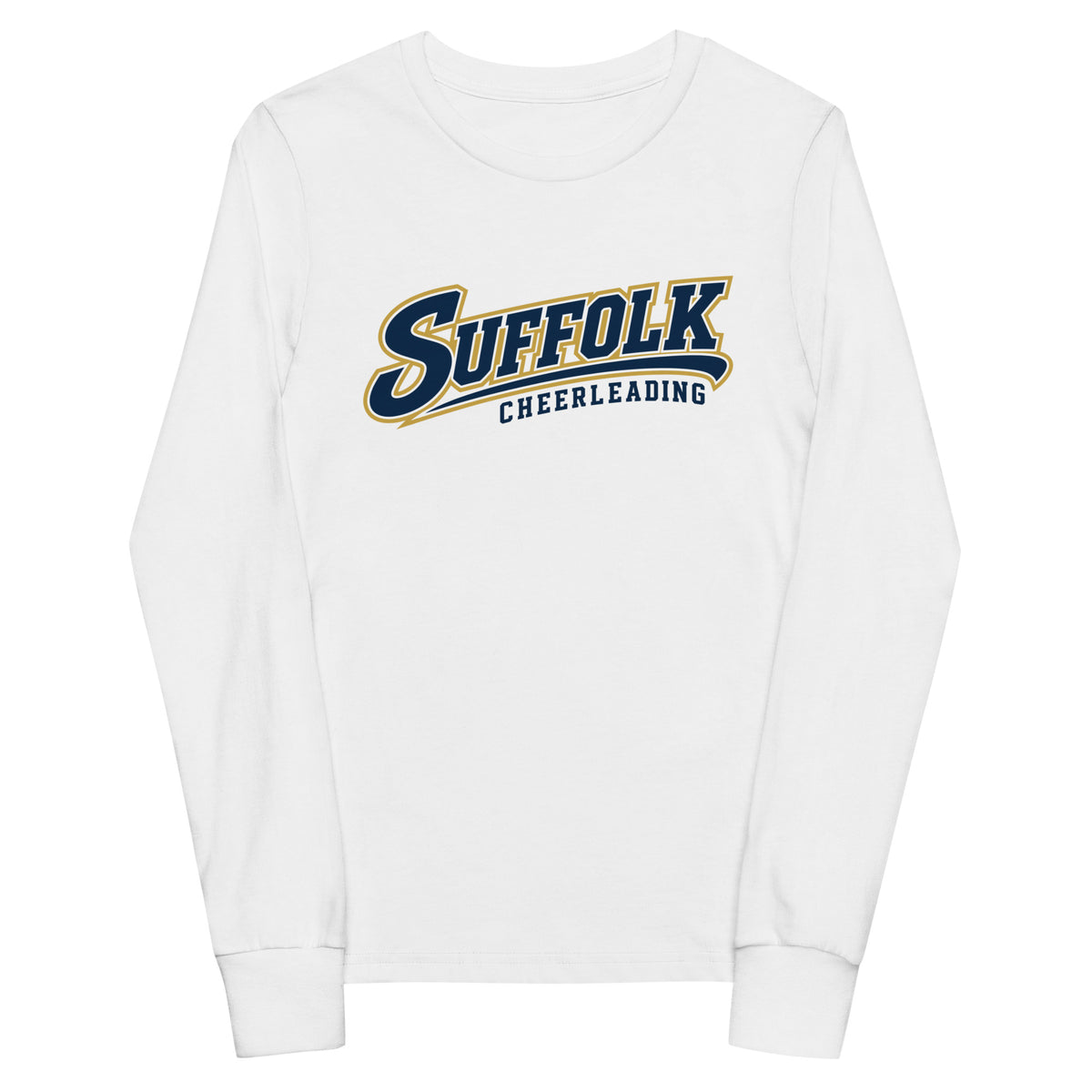 Performance | Youth Long Sleeve T-Shirt | Suffolk University Cheerleading | Athletics Logo