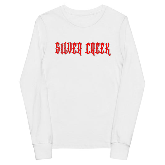 Performance | Youth Long Sleeve T-Shirt | Silver Creek 12U Schreiber | Modern Script Logo