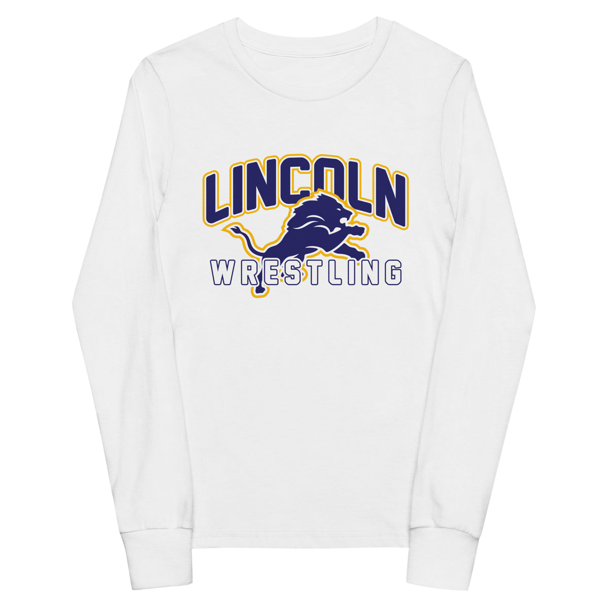 Performance | Youth Long Sleeve T-Shirt | Lincoln High School | Crest Logo