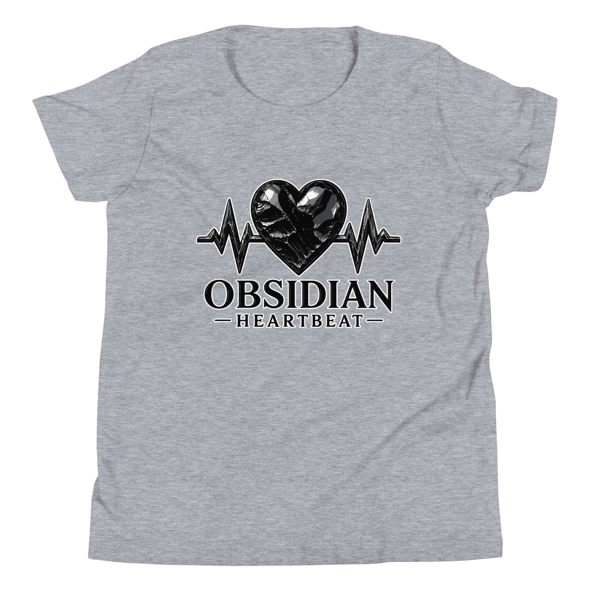 Performance | Youth T-Shirt | Obsidian Heartbeat | Pulse Athletics Logo