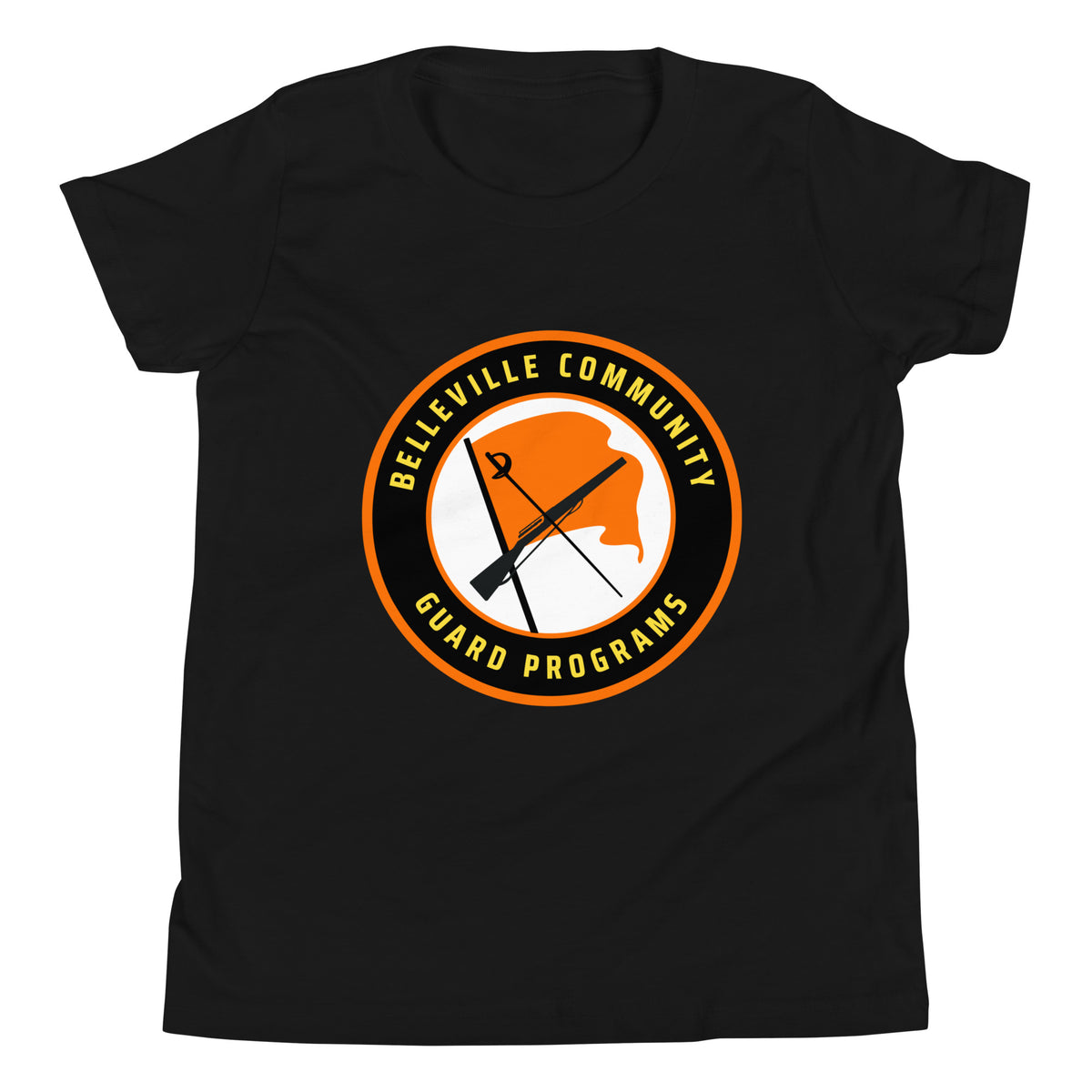 Performance | Youth T-Shirt | Belleville Community Guard Programs | Badge Logo