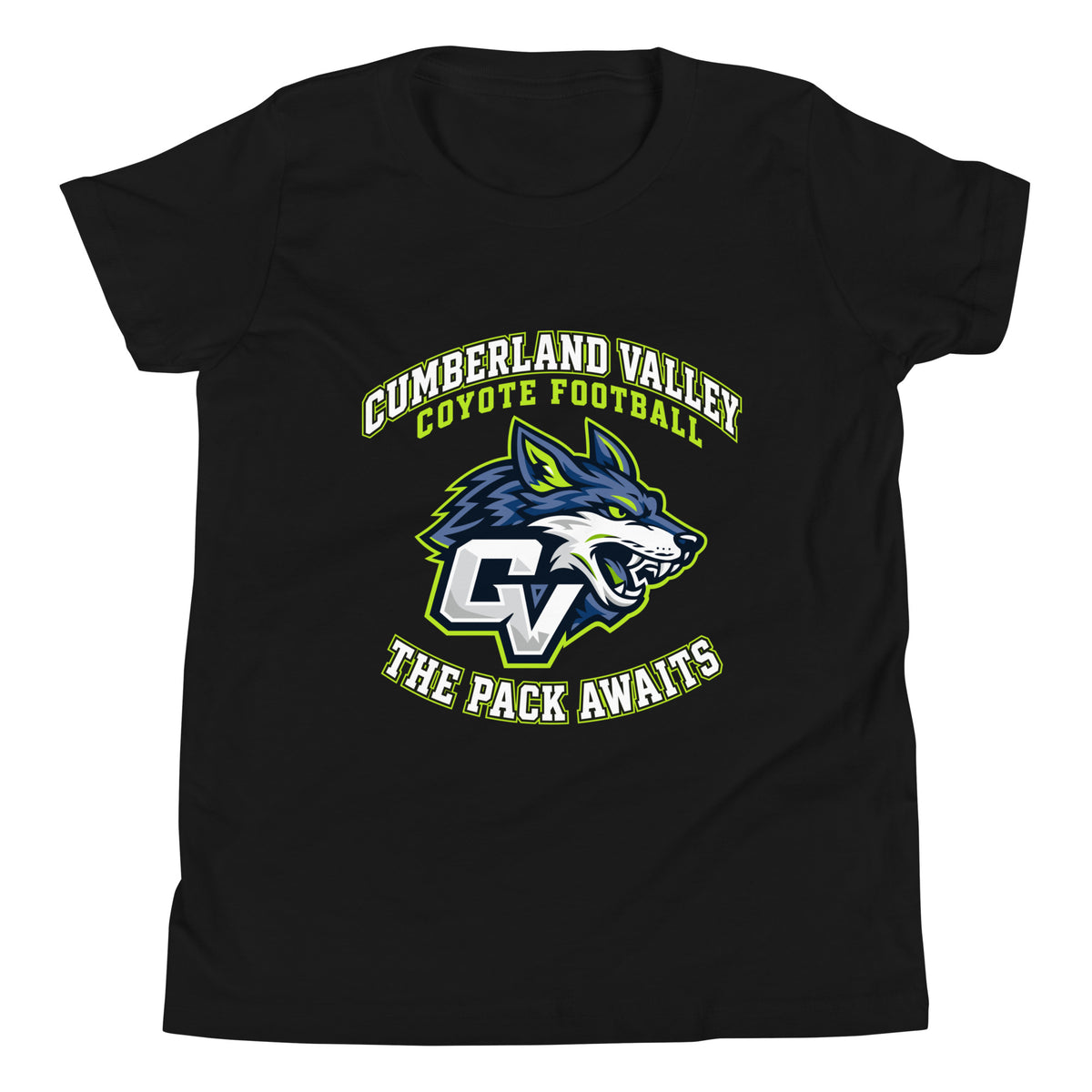 Performance | Youth T-Shirt | Cumberland Valley Coyotes Football | Emblem Logo