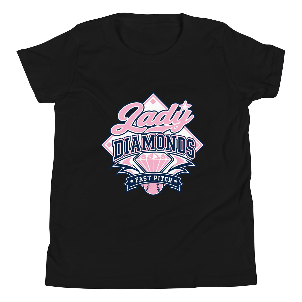 Performance | Youth T-Shirt | Lady Diamonds | Emblem Logo