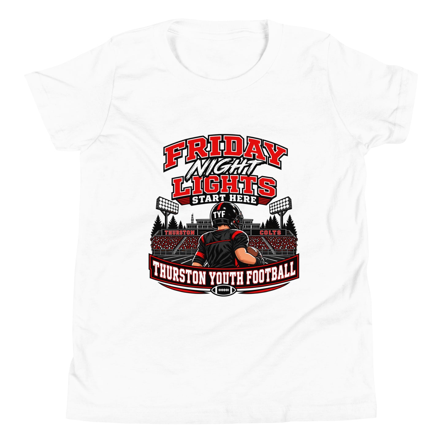 Performance | Youth T-Shirt | Thurston Youth Football | Vanguard Logo