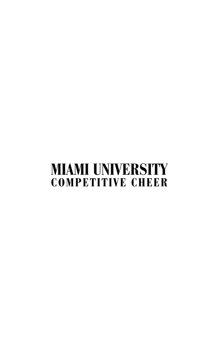 Miami University Competitive Cheer Team - Makefield