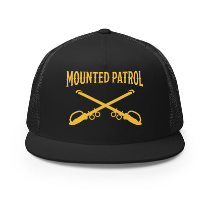 Performance | 5 Panel Trucker Cap | Metro Nashville Police Department Horse Mounted Patrol | Sabres Logo