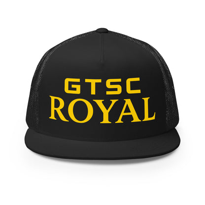 Performance | 5 Panel Trucker Cap | GTSC Royal | Modern Script Logo