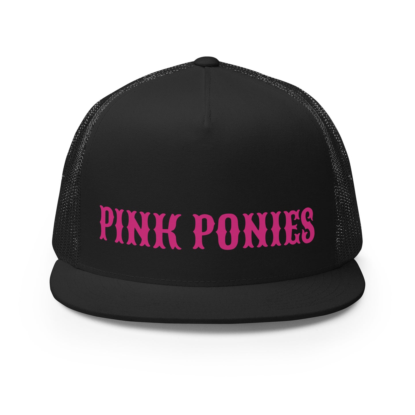 Performance | 5 Panel Trucker Cap | Pink Pony Athletic Club | Script Logo