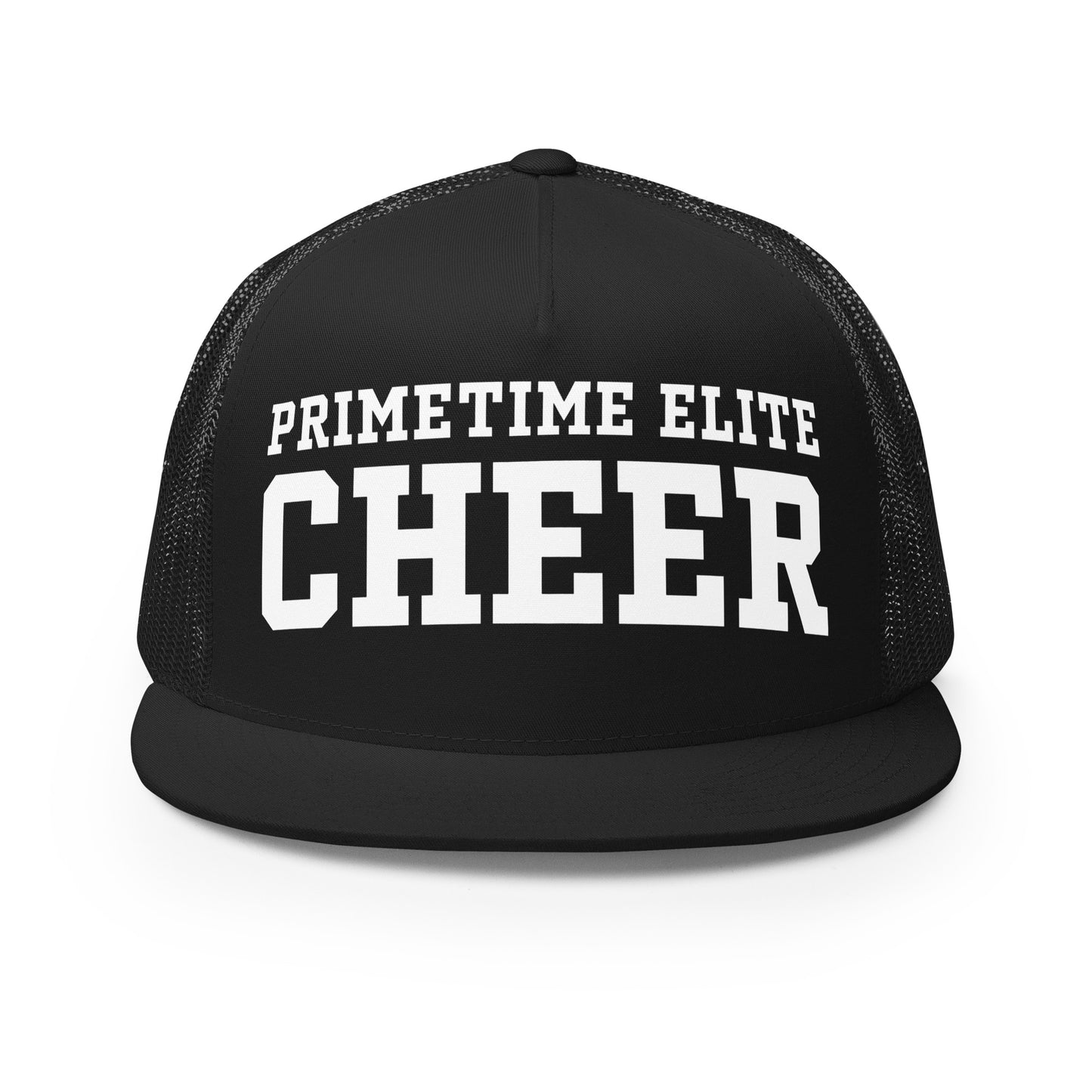 Performance | 5 Panel Trucker Cap | PTE Bulldog Cheer | Crest Logo