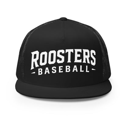 Performance | 5 Panel Trucker Cap | Rooster Nation | Athletic Crest Logo