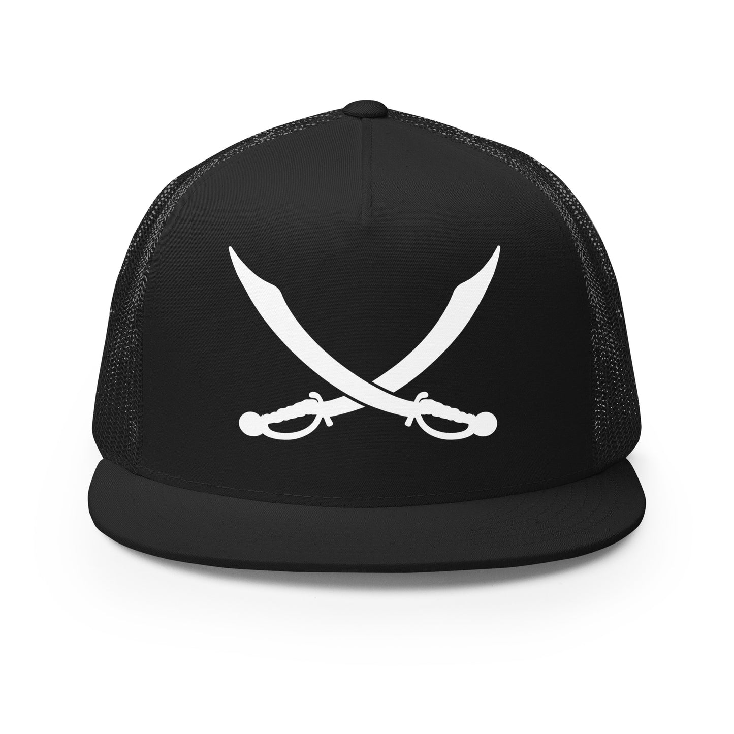 Performance | 5 Panel Trucker Cap | Belton Youth Football Pirates | Crest Logo