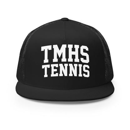 Performance | 5 Panel Trucker Cap | TMHS Tennis | Crest Logo