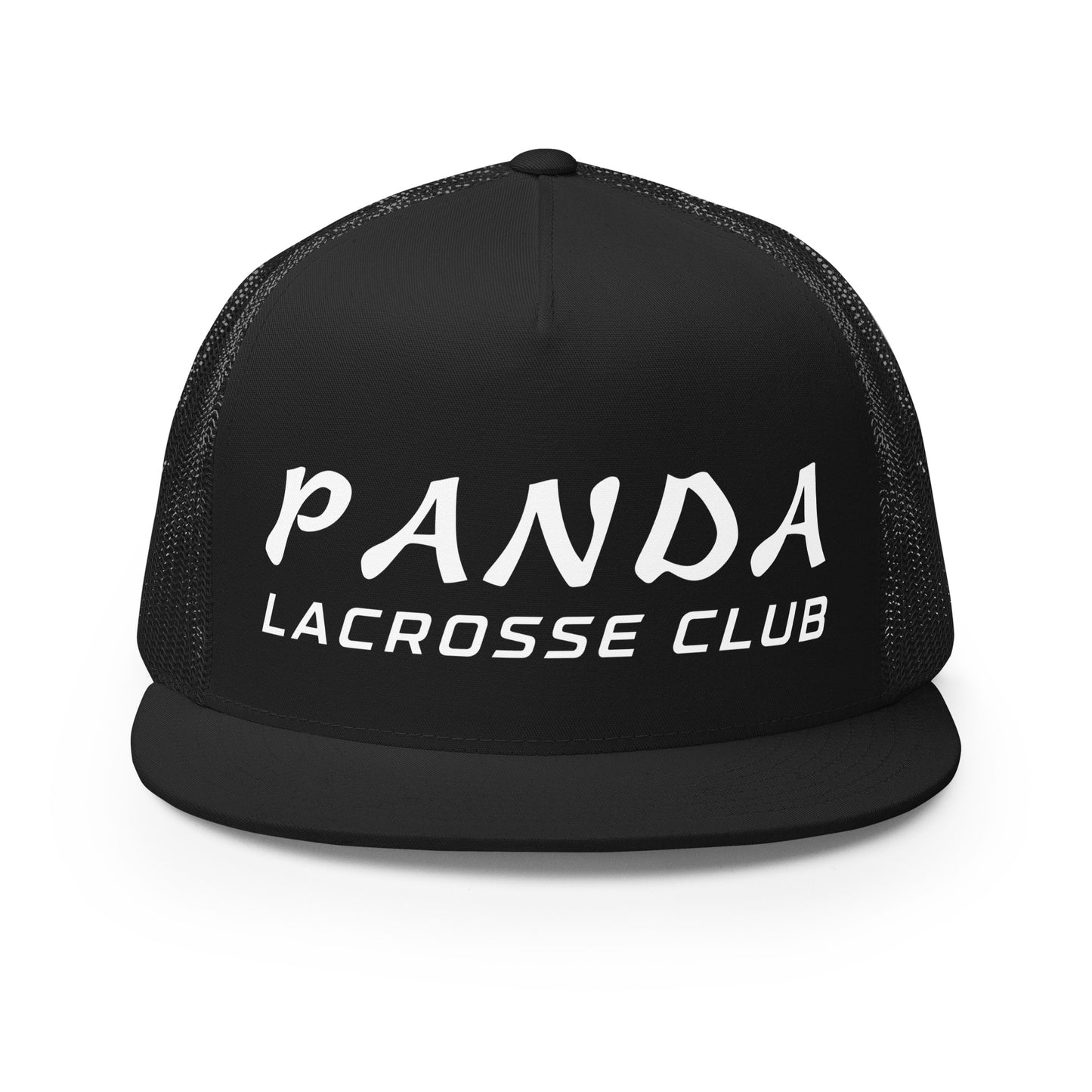 Performance | 5 Panel Trucker Cap | Panda Lacrosse Club | Crest Logo