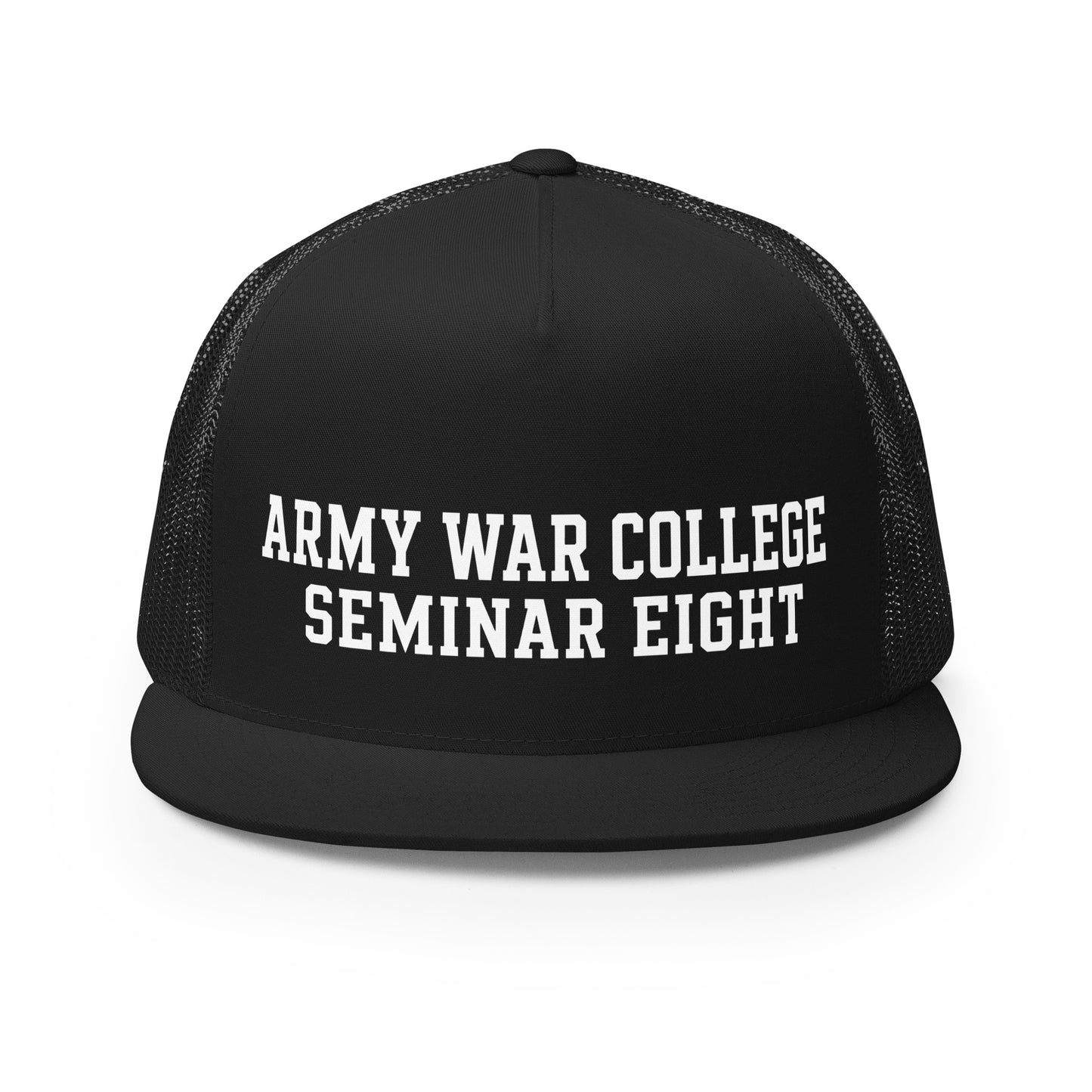 Performance | 5 Panel Trucker Cap | Army War College (Seminar 8) | Script Logo