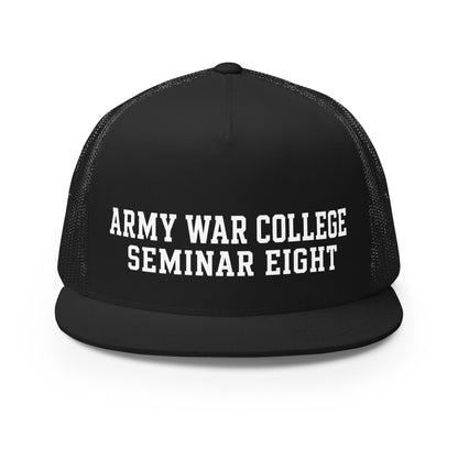 Performance | 5 Panel Trucker Cap | Army War College (Seminar 8) | Script Logo