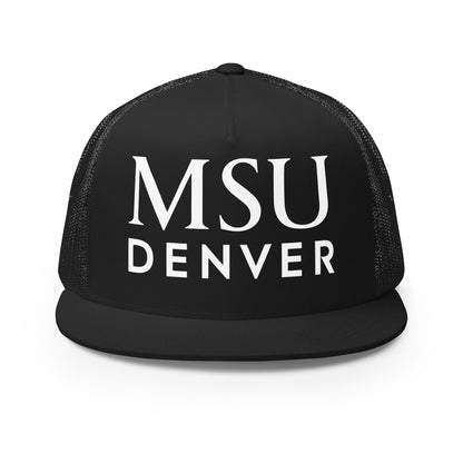 Performance | 5 Panel Trucker Cap | MSU Denver Dance Team | Titan Crest Logo