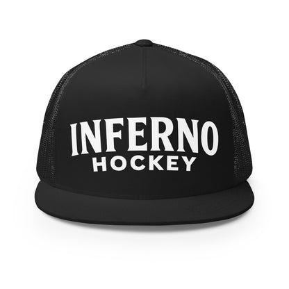 Performance | 5 Panel Trucker Cap | Inferno Hockey | Modern Script Logo
