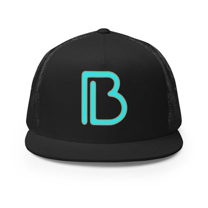 Performance | 5 Panel Trucker Cap | Mulligames | Lettermark Logo