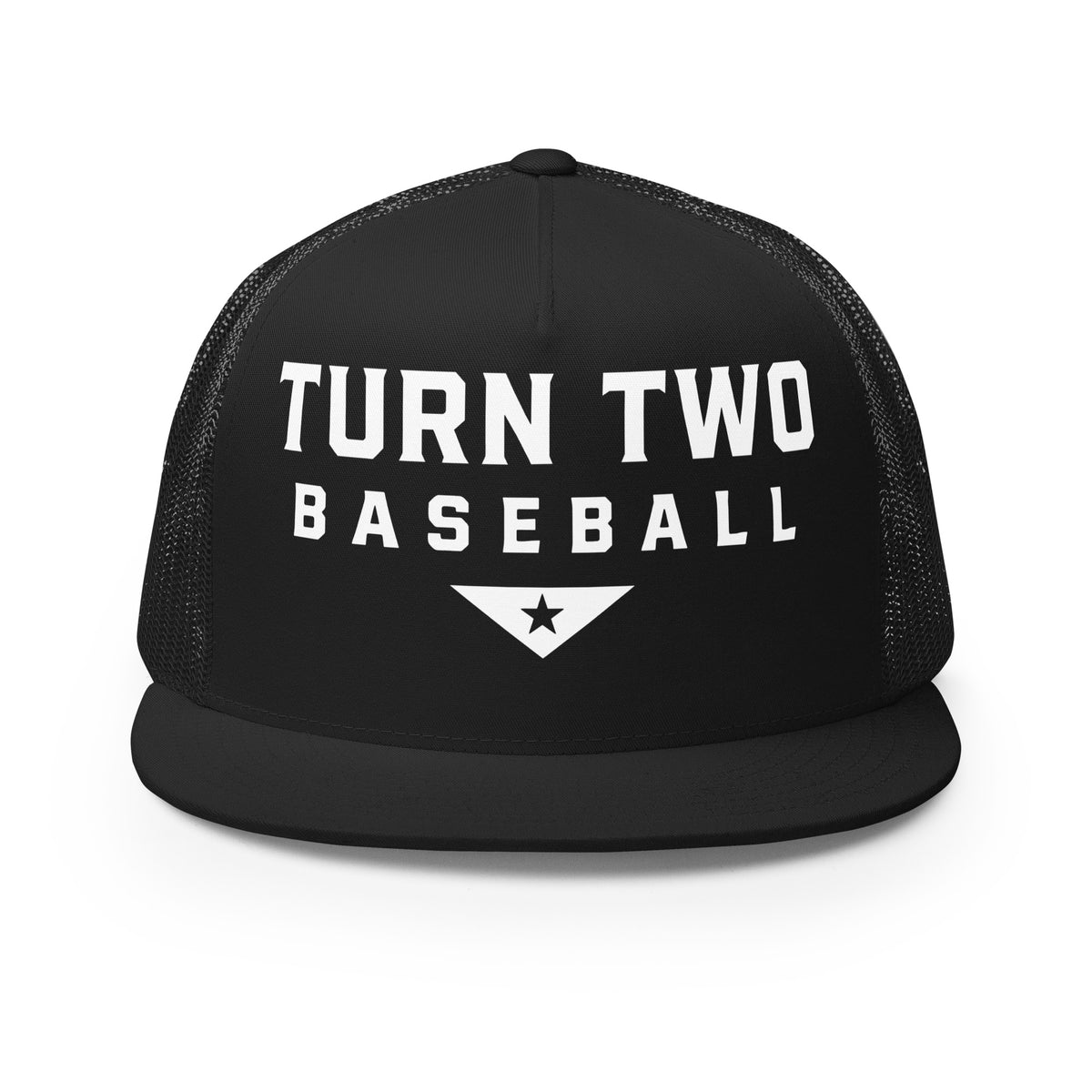 Performance | 5 Panel Trucker Cap | Texas Turn Two Baseball | Modern Script Logo