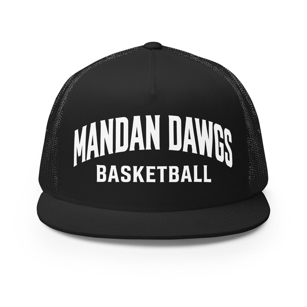 Performance | 5 Panel Trucker Cap | Mandan Dawgs Basketball | Crest Logo