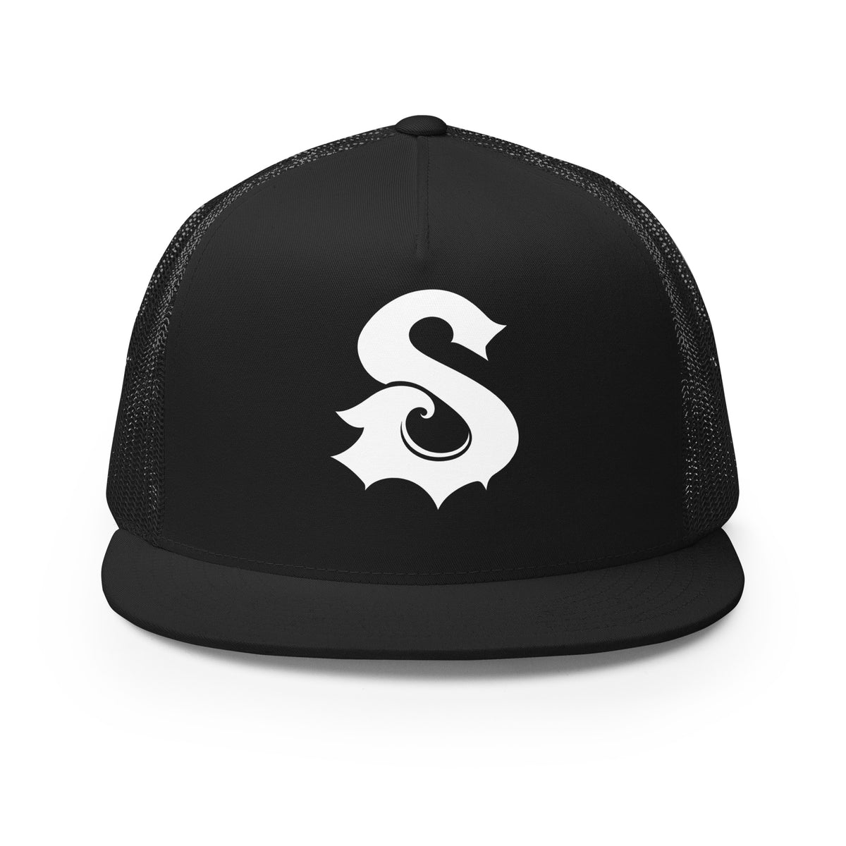 Performance | 5 Panel Trucker Cap | Naples Sirens | Lettermark Logo
