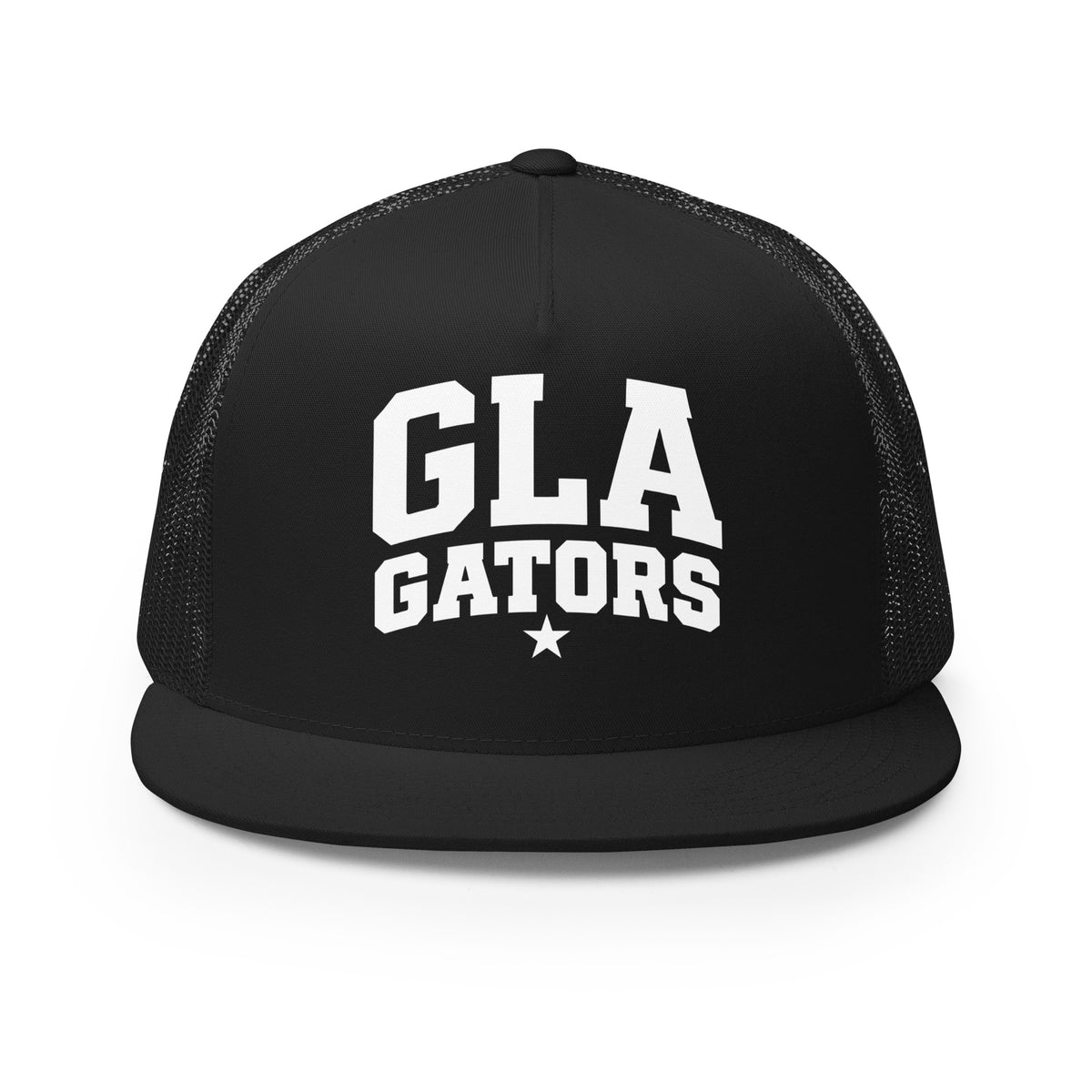Performance | 5 Panel Trucker Cap | GLA Gators Cheer Team | Vanguard Logo